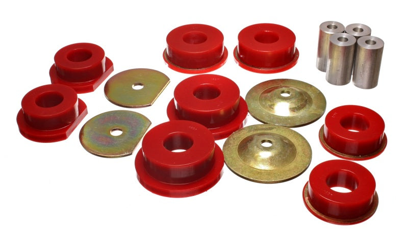 Energy Suspension Dodge 08-10 Challenger/ 07-10 Charger/05-08 Magnum RWD Red Rear Subframe Bushings - Racecraft Industries