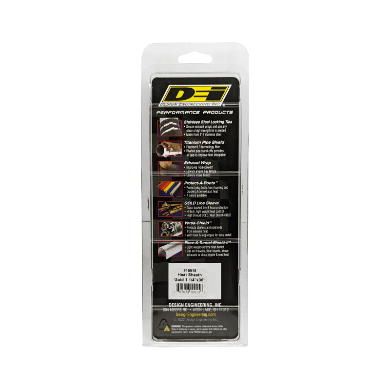 DEI Heat Sheath GOLD 1-1/4in x 36in - Racecraft Industries