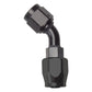 Russell Performance -8 AN Black 45 Degree Full Flow Hose End - Racecraft Industries