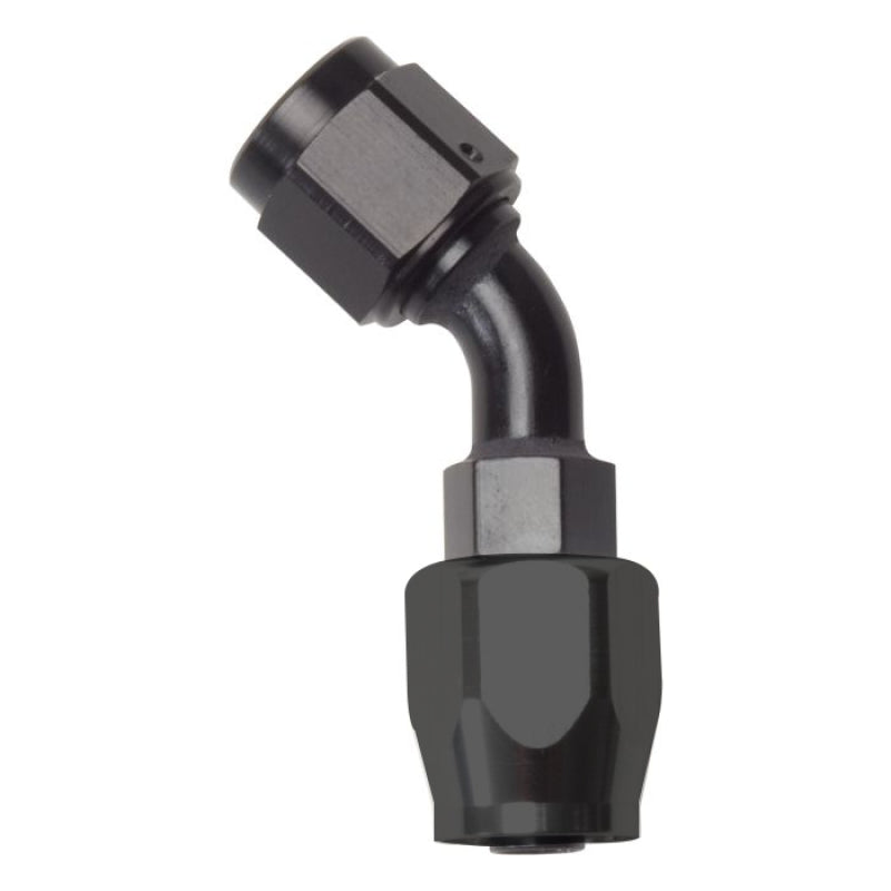Russell Performance -8 AN Black 45 Degree Full Flow Hose End - Racecraft Industries