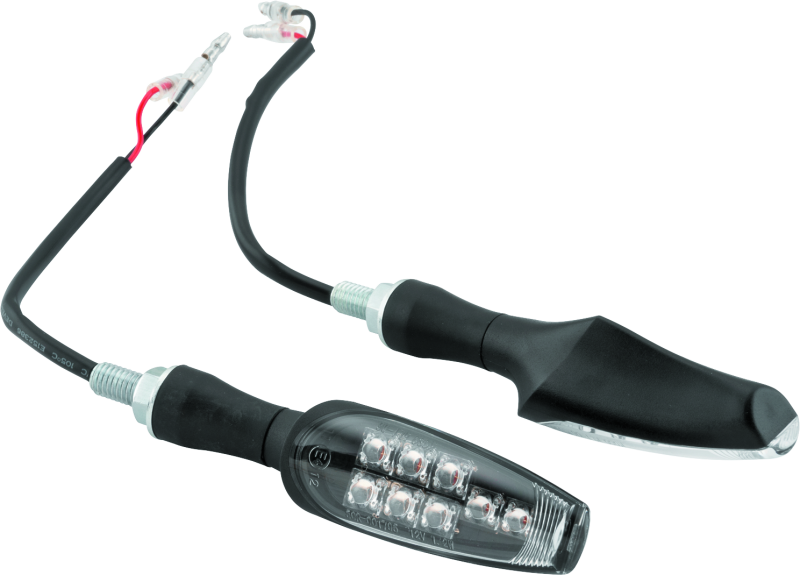 BikeMaster 8 Led Turnsignals Pair - Black - Racecraft Industries