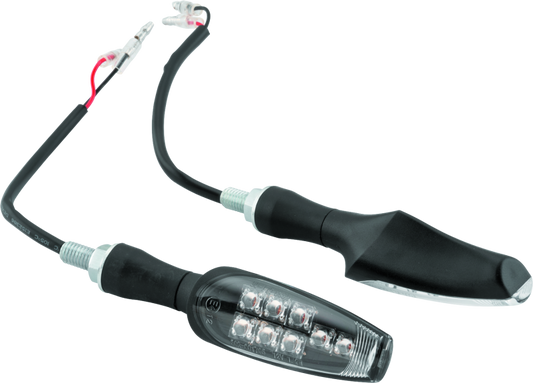 BikeMaster 8 Led Turnsignals Pair - Black - Racecraft Industries