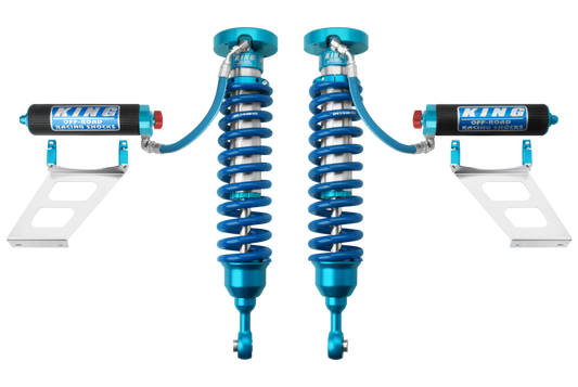King Shocks 2007+ Toyota Tundra 2.5 Dia Front Coilover w/Remote Reservoir w/Adjuster (Pair) - Racecraft Industries