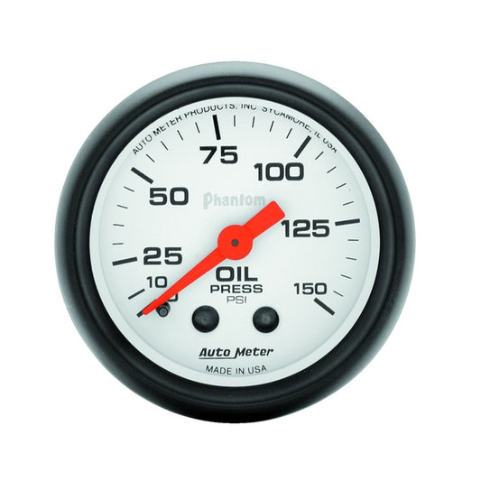 Autometer Phantom 52mm 150 PSI Mechanical Oil Pressure Gauge - Racecraft Industries