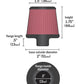 K&N 2in Base OD x .375in Flange ID x 1.75in H Rubber Base Crankcase Vent Filter - Racecraft Industries