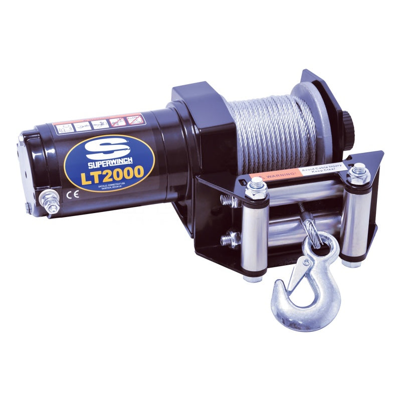 Superwinch 2000 LBS 12V DC 5/32in x 49ft Steel Rope LT2000 Winch - Racecraft Industries