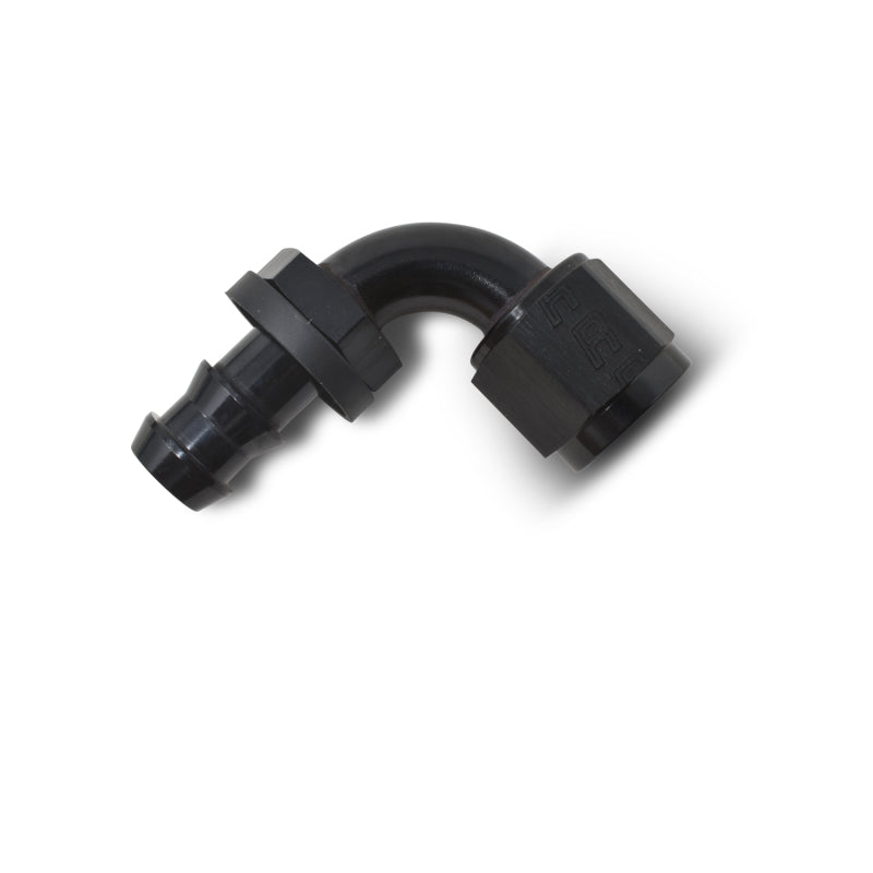 Russell Performance -8 AN Twist-Lok 90 Degree Hose End (Black) - Racecraft Industries