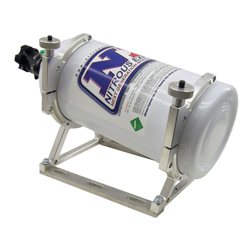 Nitrous Express Billet Bracket for 10lb/15lb N2O Bottle (Incl Floor Mounts) - Racecraft Industries