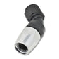 Russell Performance -6 AN Black/Silver 45 Degree Full Flow Hose End - Racecraft Industries