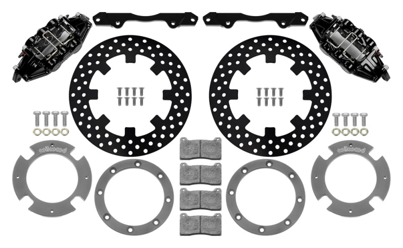Wilwood 17-21 Can-Am X3RS Black 6-Piston Front Kit 11.25in - Drilled Rotors - Racecraft Industries
