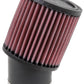 K&N Filter Universal Rubber Round Straight Filter 20 Deg Angled 2-7/16in Flange 3-3/4in OD 4in H - Racecraft Industries