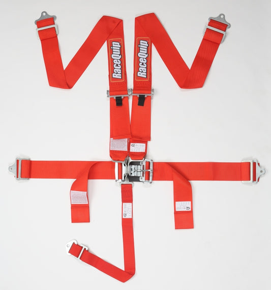 RaceQuip Red L & L 5pt Seat Belt - Racecraft Industries