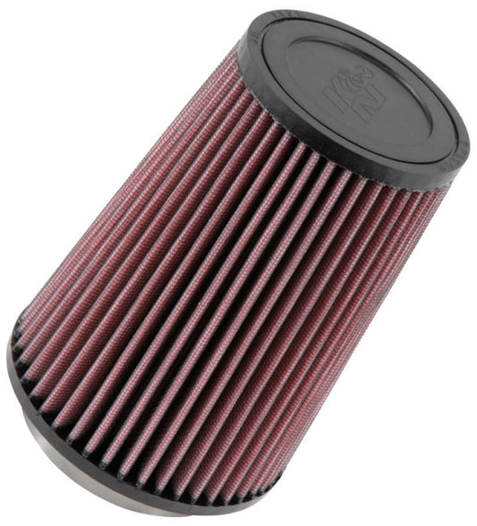 K&N Universal Rubber Filter Round Tprd 3.313in Flange ID x 4.75in Base OD x 3.5in Top OD x 6.5in H - Racecraft Industries