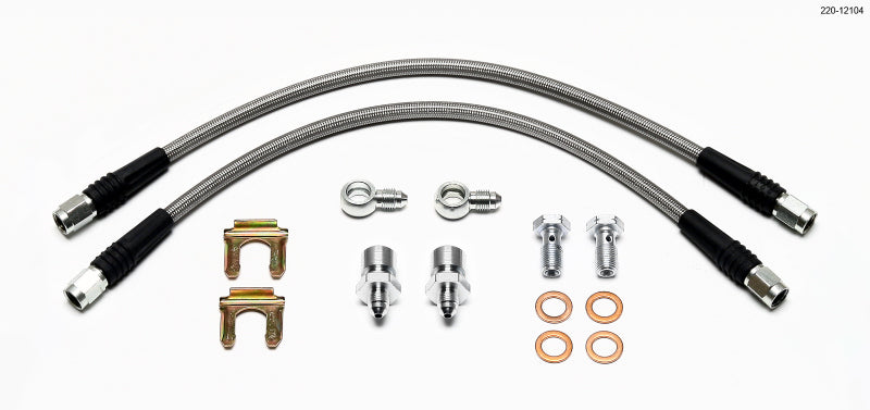 Wilwood Flexline Kit D52 Caliper 14in w/ Banjo 10mm -3/8-24 Chassis - Racecraft Industries