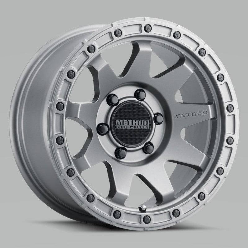 Method MR317 17x8.5 0mm Offset 6x5.5 106.25mm CB Matte Titanium Wheel - Racecraft Industries