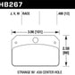 Hawk DR-97 Brake Pads for Strange w/ 0.438in Center Hole - Racecraft Industries
