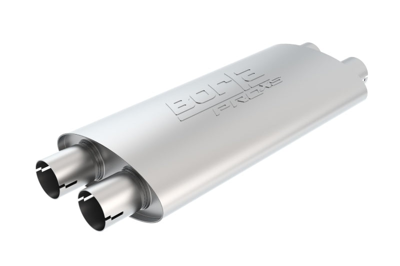 Borla Universal ProXS Muffler - Oval Dual/Dual Inlet/Outlet 2.5in Tubing 19inx4inx9.5in Case - Racecraft Industries