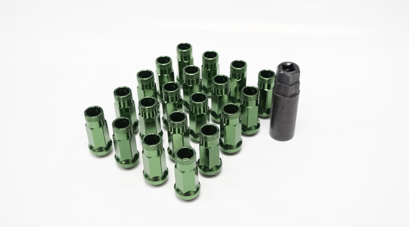 Wheel Mate 12x1.50 48mm Muteki SR48 Dark Green Open End Lug Nuts - Racecraft Industries