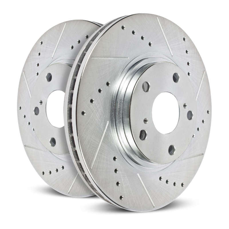 Power Stop 05-10 Chrysler 300 Rear Evolution Drilled & Slotted Rotors - Pair - Racecraft Industries