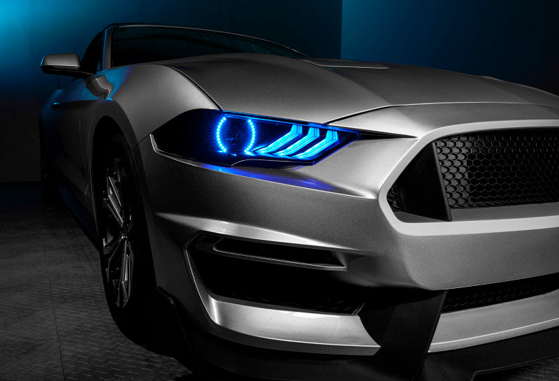 Oracle 18-21 Ford Mustang Dynamic DRL w/ Halo Kit & Sequential Turn Signal - ColorSHIFT SEE WARRANTY - Racecraft Industries