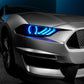Oracle Lighting 18-23 Ford Mustang Dynamic ColorSHIFT LED Headlights - Black Series SEE WARRANTY - Racecraft Industries