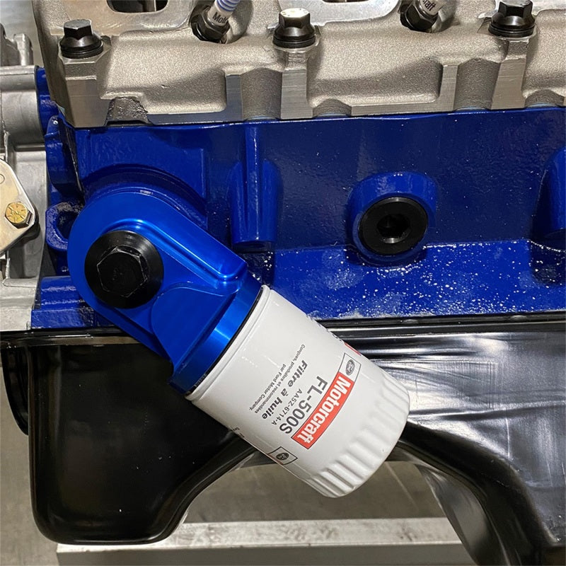 Ford Racing Push Rod V8 90 Degree Billet Oil Filter Adapter - Racecraft Industries