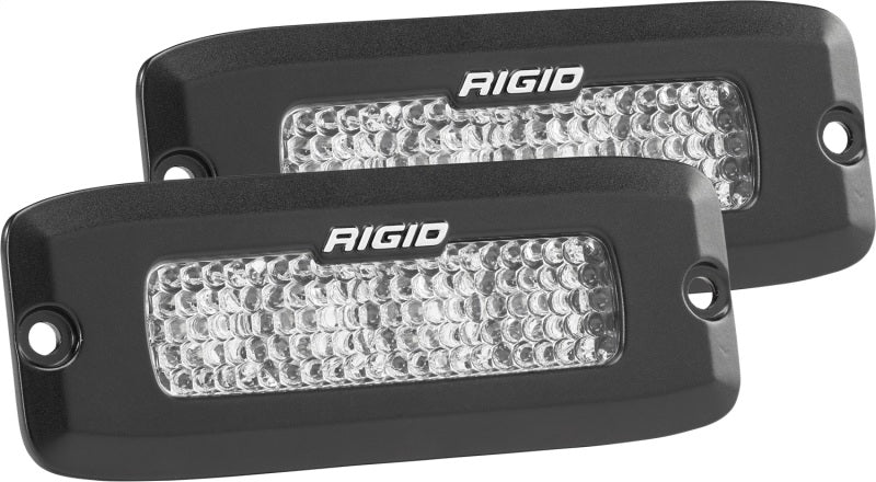Rigid Industries SRQ - 60 Deg. Lens - White - Flush Mount - Set of 2 - Racecraft Industries