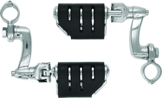 Kuryakyn Trident Dually Longhorn Offset 1-1/4inch Clamp Chrome - Racecraft Industries