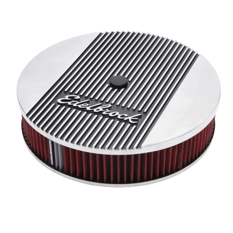 Edelbrock Air Cleaner Elite II 14In Diameter w/ 3In Element Polished - Racecraft Industries