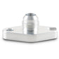 Vibrant Aluminum Oil Drain Flange (w/Crowfoot) -10AN Male Flare 2.060in Bolt Hole (Garrett GT6041) - Racecraft Industries