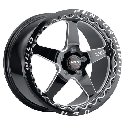 Weld S904 17x10 Ventura Beadlock 5x112 ET40 BS7.1 Gloss BLK MIL DIA 78.1 - Racecraft Industries
