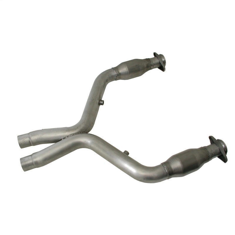 BBK 11-14 Mustang 5.0 Short Mid X Pipe With Catalytic Converters 3.0 For BBK Long Tube Headers - Racecraft Industries