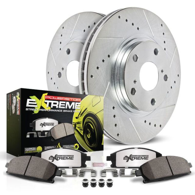 Power Stop 05-07 Cadillac XLR Front Z26 Street Warrior Brake Kit - Racecraft Industries