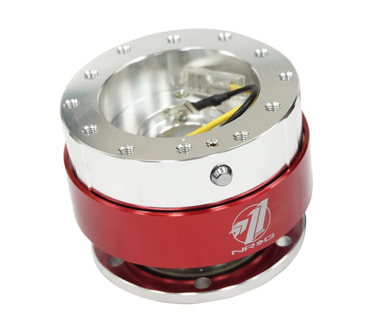NRG Quick Release - Silver Body/ Red Chrome Ring - Racecraft Industries