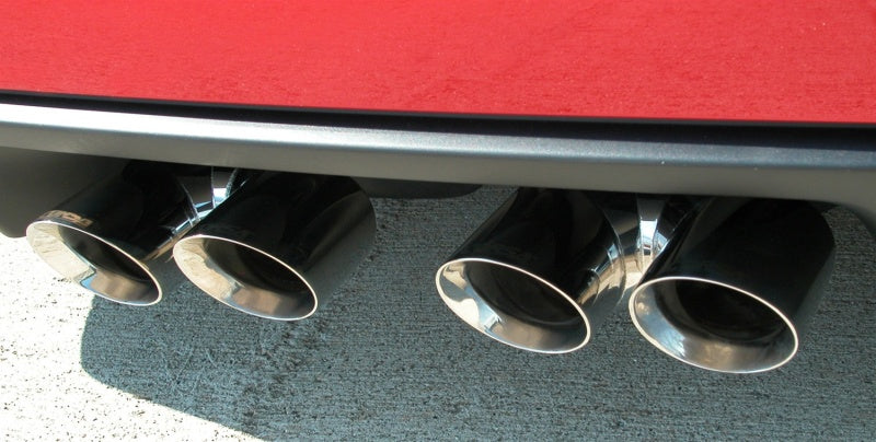 Corsa 2006-2013 Chevrolet Corvette C6 Z06 7.0L V8 Polished Sport Axle-Back Exhaust - Racecraft Industries