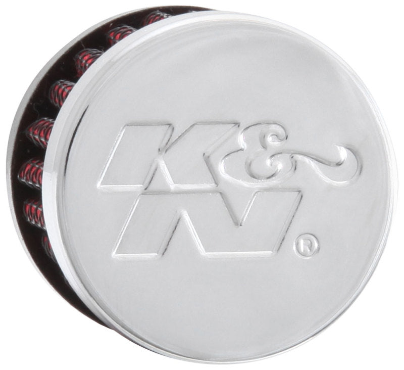 K&N .315/.431 Flange 1 3/8 inch OD 1.5 inch H Clamp On Crankcase Vent Filter - Racecraft Industries