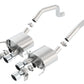 Borla 15 Chevy Corvette C7 ZO6 6.2L w/o AFM w/ NPP ATAK Quad RD RL IC Tips Center Rear Exit Exh - Racecraft Industries