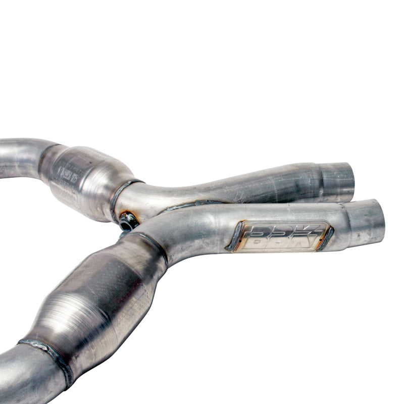BBK 05-10 Mustang 4.6 Short Mid X Pipe With Catalytic Converters 2-3/4 For BBK Long Tube Headers - Racecraft Industries