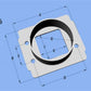 Vibrant MAF SenAdapter Plate Toyota w/ Bosch MAF Sensuse w/ 3in ID filteronly - Racecraft Industries