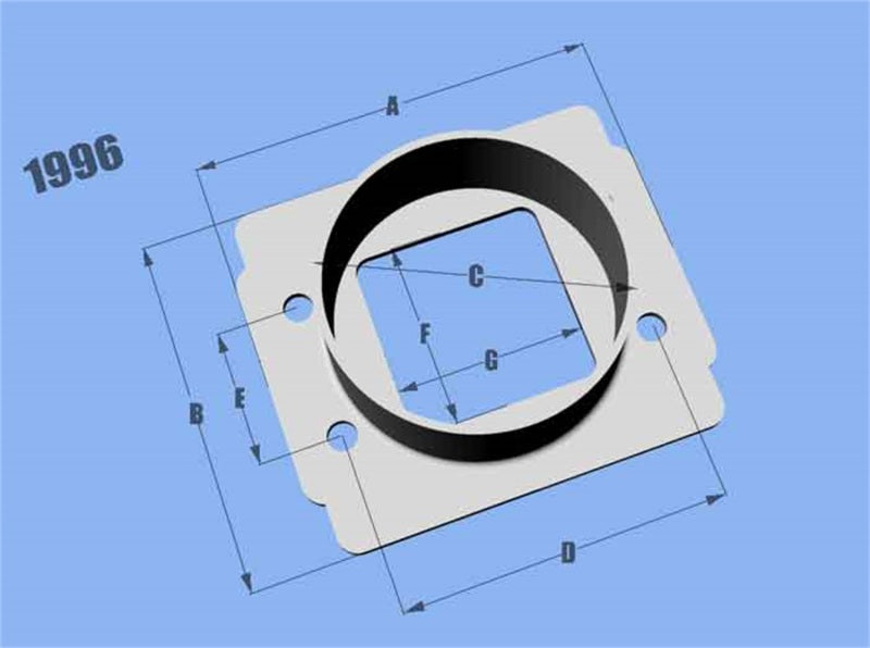 Vibrant MAF SenAdapter Plate Toyota w/ Bosch MAF Sensuse w/ 3in ID filteronly - Racecraft Industries