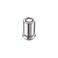 McGard Wheel Lock Nut Set - 4pk. (Tuner / Cone Seat) M12X1.5 / 13/16 Hex / 1.24in. Length - Chrome - Racecraft Industries