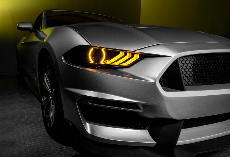 Oracle 18-21 Ford Mustang Dynamic DRL w/ Halo Kit & Sequential Turn Signal - ColorSHIFT SEE WARRANTY - Racecraft Industries