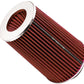 Spectre Adjustable Conical Air Filter 9-1/2in. Tall (Fits 3in. / 3-1/2in. / 4in. Tubes) - Red - Racecraft Industries