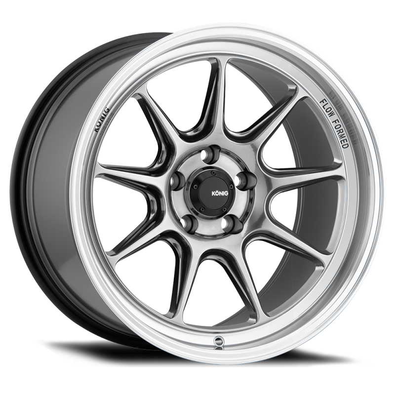 Konig Countergram 15x9 4x100 ET35 Hyper Chrome / Machined Lip - Racecraft Industries