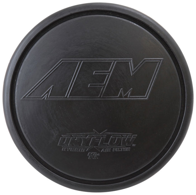AEM Dryflow Air Filter - Round Tapered - 2.75in Flange ID x 5.5in Base OD x 4.75in Top OD x 7.5in H - Racecraft Industries