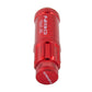 NRG 700 Series M12 X 1.25 Steel Lug Nut w/Dust Cap Cover Set 21 Pc w/Locks & Lock Socket - Red - Racecraft Industries