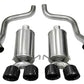 Corsa 2009-2013 Xtreme Axle-Back Exhaust w/Dual Black 3.5in Tips 09-13 Chevrolet Corvette C6 6.2L V8 - Racecraft Industries