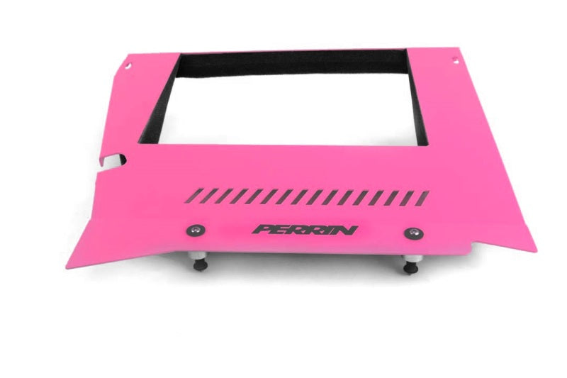 Perrin 2015+ Subaru WRX Engine Cover Kit (Intercooler Shroud + Pulley Cover) - Hyper Pink - Racecraft Industries