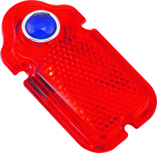 Bikers Choice Blue Dot Taillight Lens 47-54 Tombstone Replaces H-D 68090-47 - Racecraft Industries