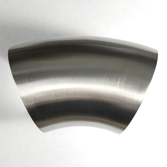 Stainless Bros 2.50in Diameter 1.5D / 3.75in CLR 45 Degree Bend No Leg Mandrel Bend - Racecraft Industries